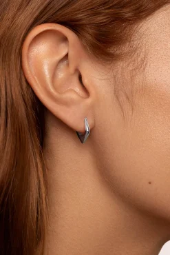 Loose Hoop Point Earring