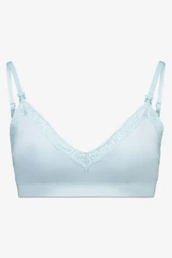 LOVELY soutien de microfibra sem costura para maternity em azul