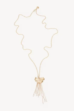 Luz. Colar de folhas longas