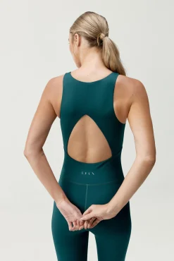 Macacão desportivo comprido Corpo Deep Green
