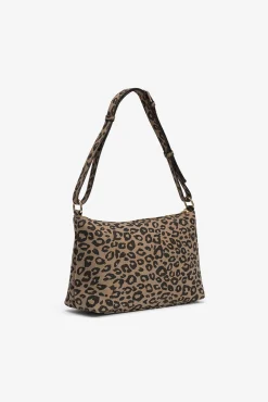 Mala efeito camurça estampado