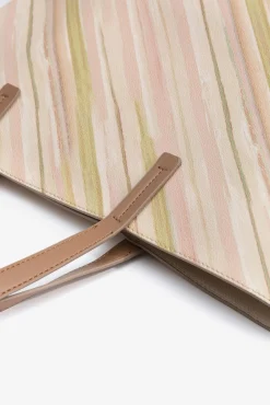 Mala tote bag com efeito de couro estampado