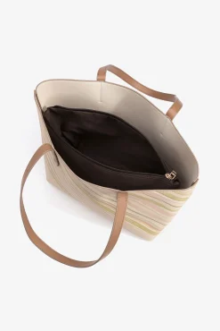 Mala tote bag com efeito de couro estampado