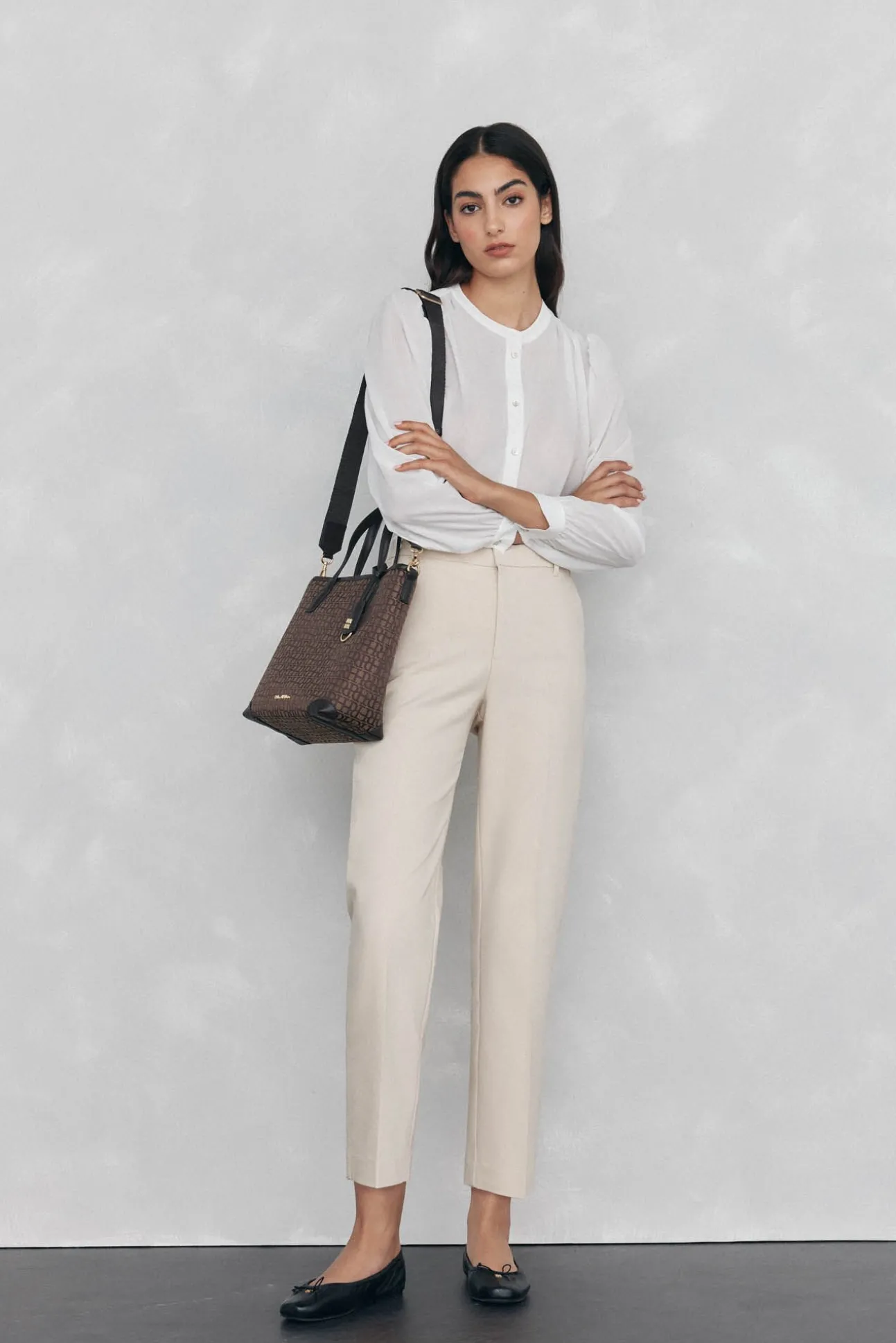 Mala tote em jacquard