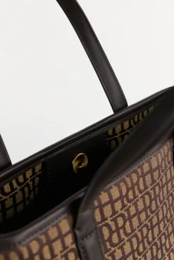 Mala tote em jacquard