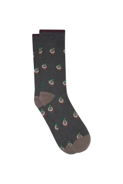 Meia masculina de meia regular