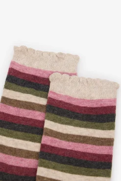 Meias riscas multicolor