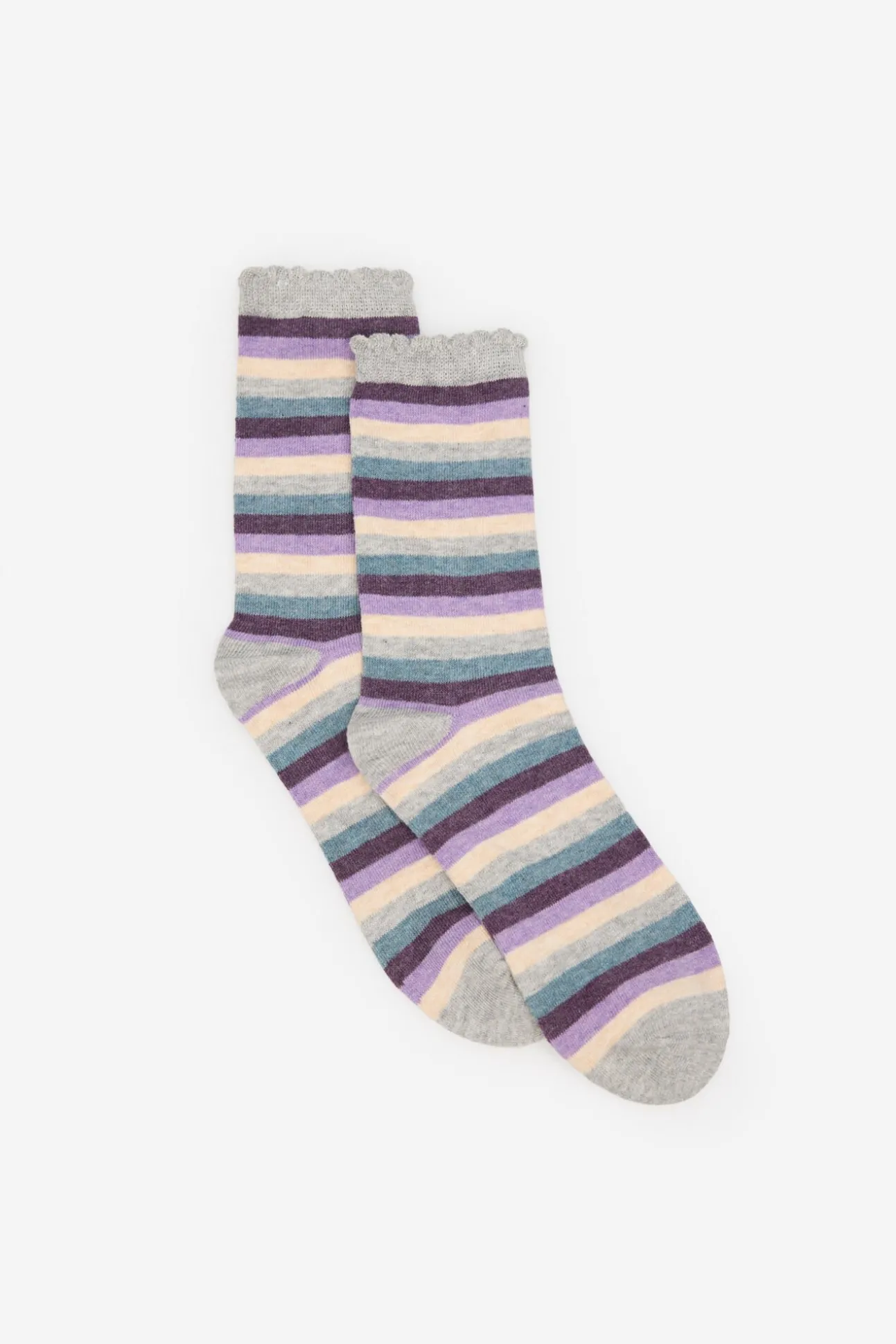 Meias riscas multicolor