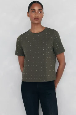 Mini camiseta cravejada