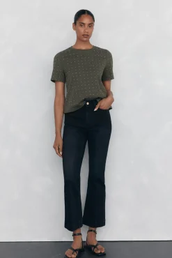 Mini camiseta cravejada