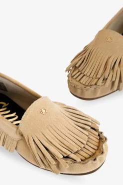 Mocassim de camurça com croute