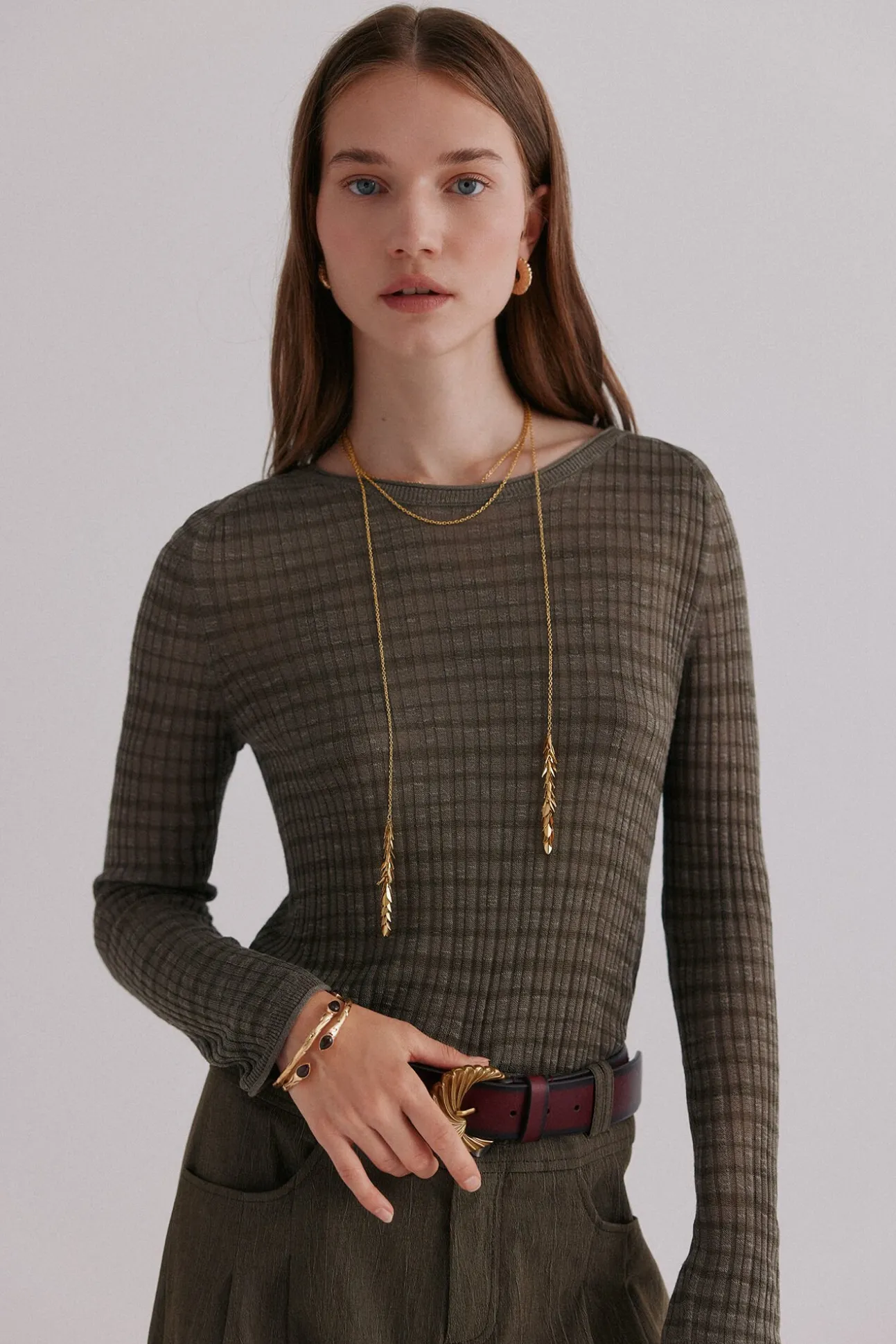 Nadine. Riscas estampado listrada