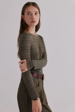 Nadine. Riscas estampado listrada