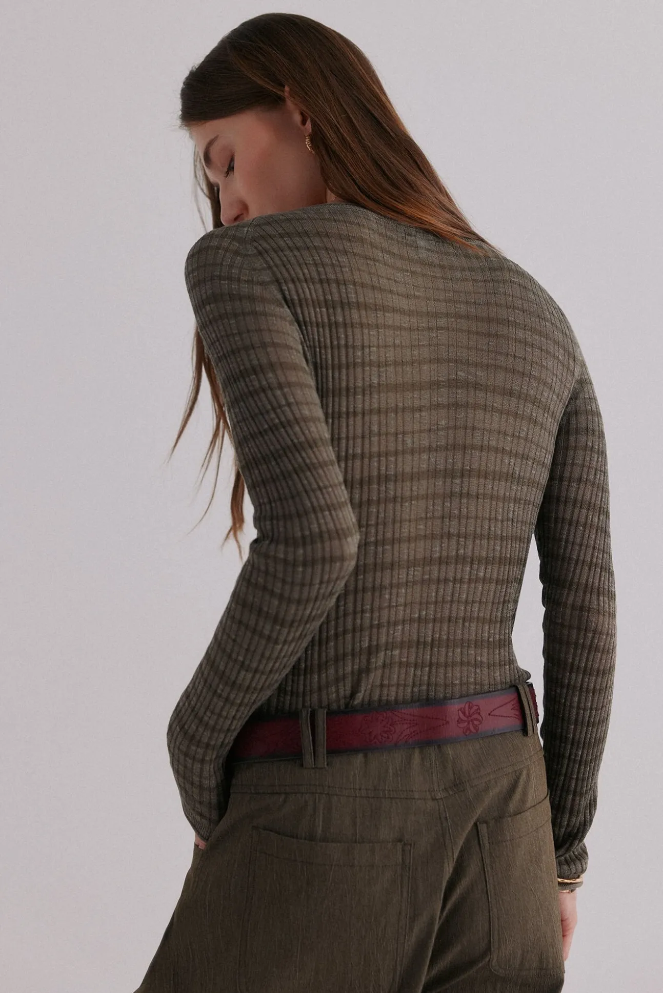Nadine. Riscas estampado listrada