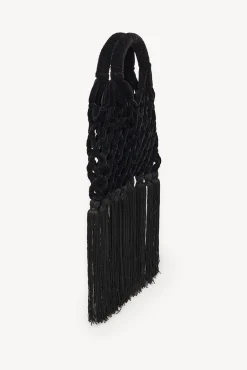 Naroa. Bolsa de crochet de veludo