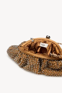 Nelsa. Bolsa mala clutch com miçangas