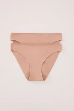 Pack 2 cuequinhas clássicas algodão nude