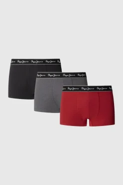 Pack de 3 boxers lisos com logótipo