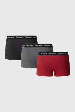 Pack de 3 boxers lisos com logótipo