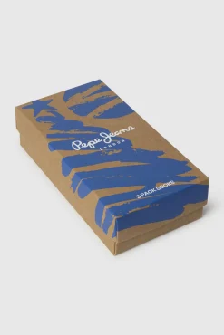 Pack de 3 pares de meias às riscas Natal