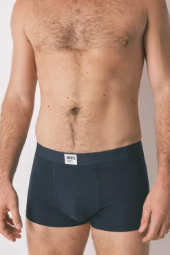Pacote com 2 boxers azuis lisos