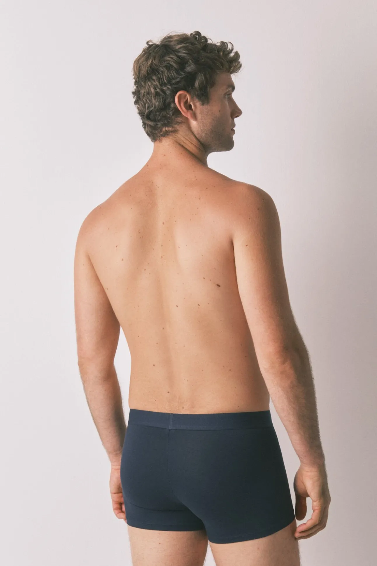 Pacote com 2 boxers azuis lisos