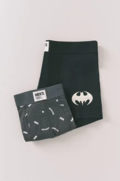 Pacote com 2 boxers cinza do Batman