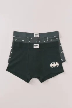 Pacote com 2 boxers cinza do Batman