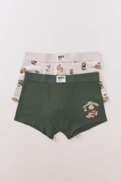 Pacote com 2 boxers de cuecas Garfield