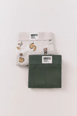 Pacote com 2 boxers de cuecas Garfield