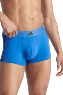 Pacote com 2 boxers elásticos Active Flex Cotton 3 Stripes