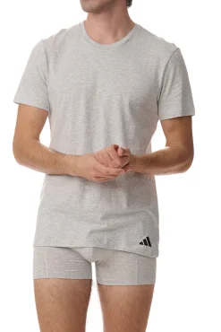 Pacote com 3 camisetas de gola redonda redonda de algodão Active Core