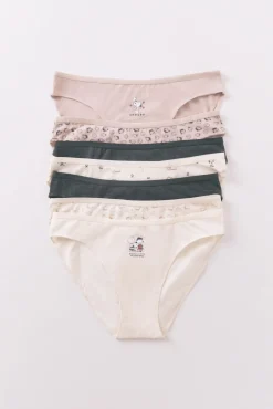 Pacote com 7 cuecas clássicas multicoloridas do Snoopy