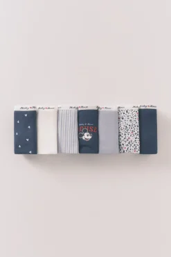 Pacote com 7 cuecas largas Mickey multicoloridas