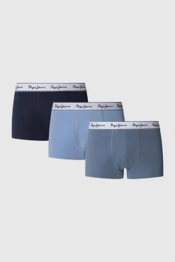 Pacote de 3 boxer liso com logo