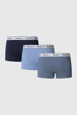 Pacote de 3 boxer liso com logo