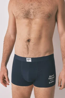 Pacote de 2 boxers riscas azuis