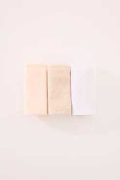 Pacote de 3 tangas de algodão orgânico