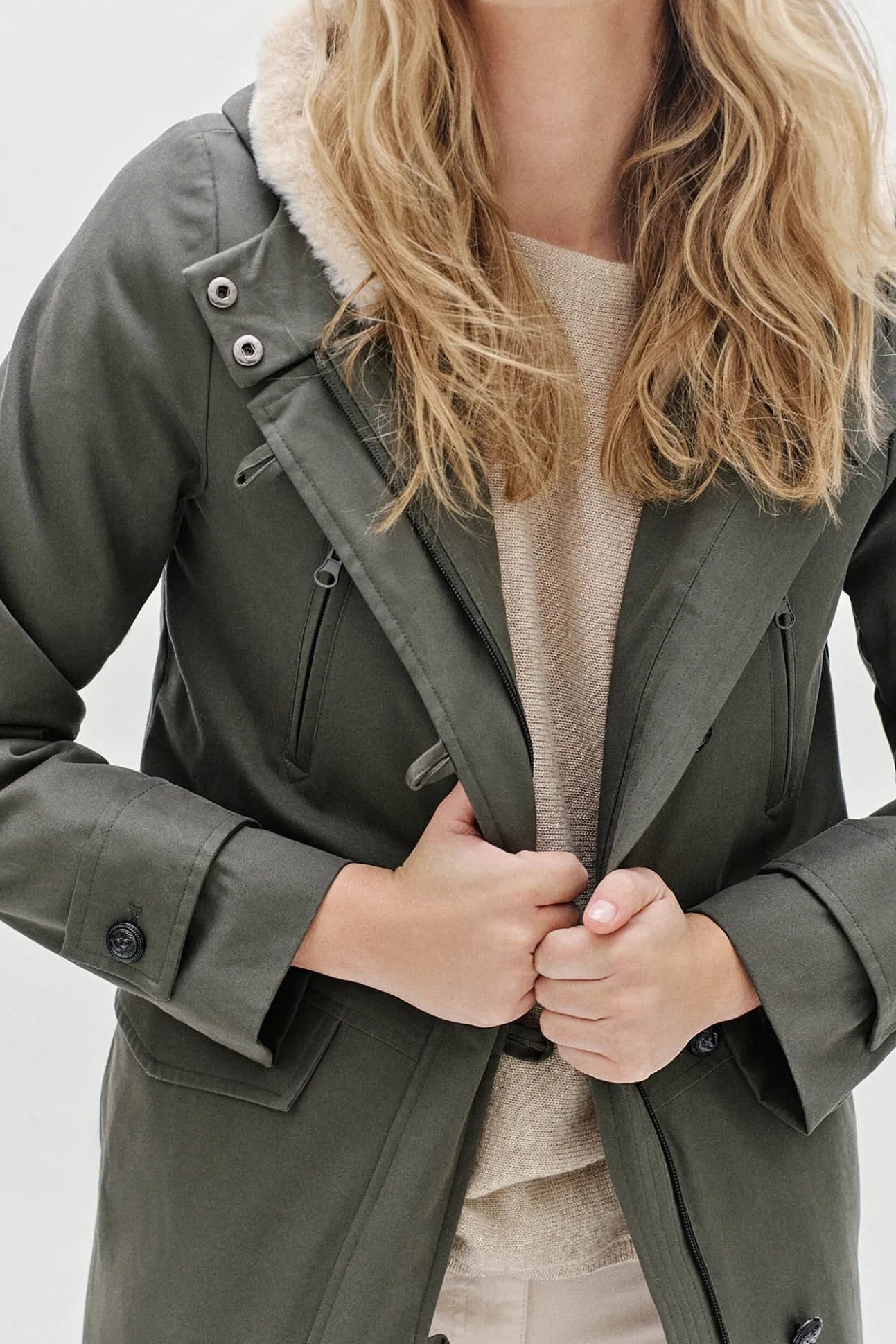 Parka 100% algodão