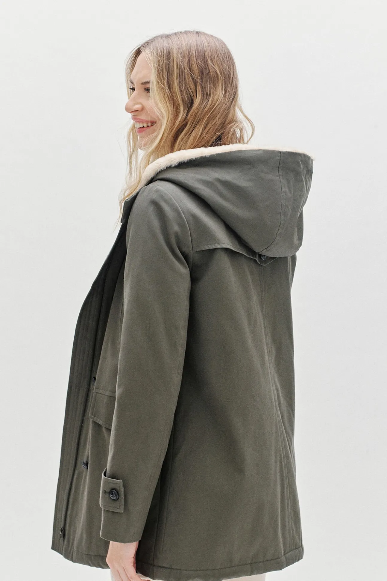 Parka 100% algodão