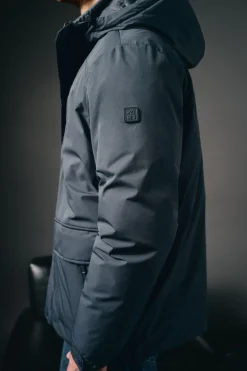 Parka acolchoada capuz