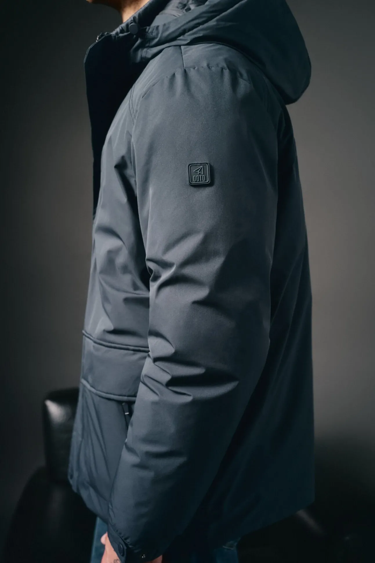 Parka acolchoada capuz
