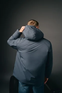 Parka acolchoada capuz
