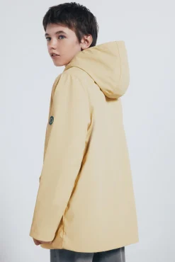 Parka amarelo pastel para criança