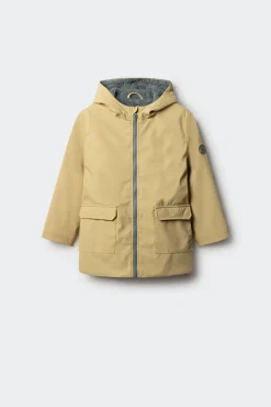 Parka amarelo pastel para criança