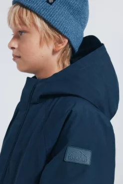 Parka azul marinho para meninos