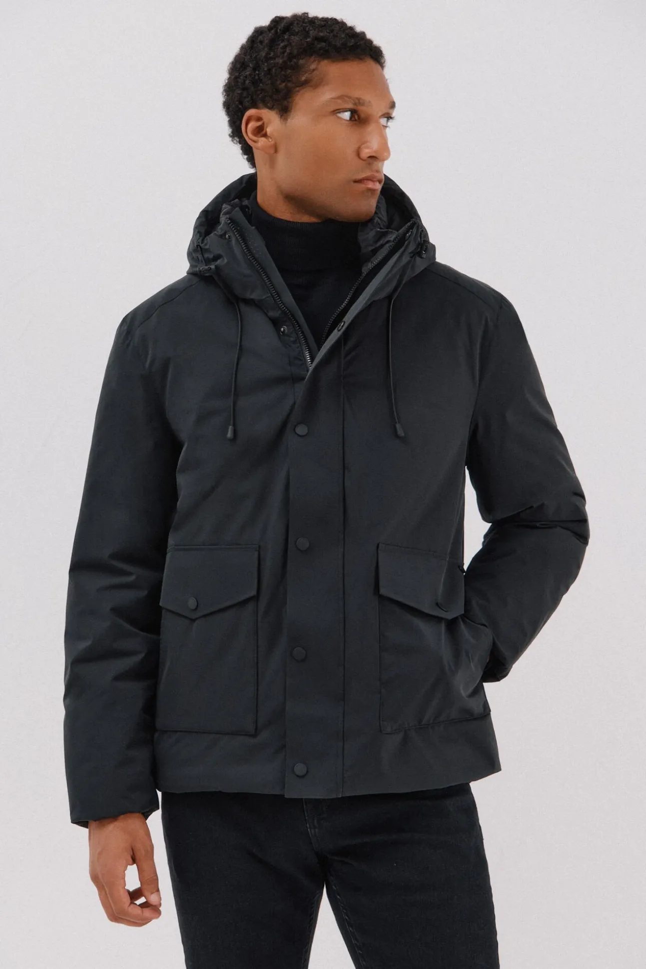 Parka com capuz
