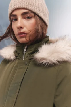 Parka com capuz de pele Sorona Aura