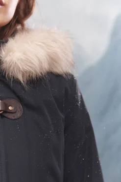 Parka com capuz e zíper metálico Sorona Aura