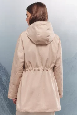 Parka com capuz repelente à água 2 em 1